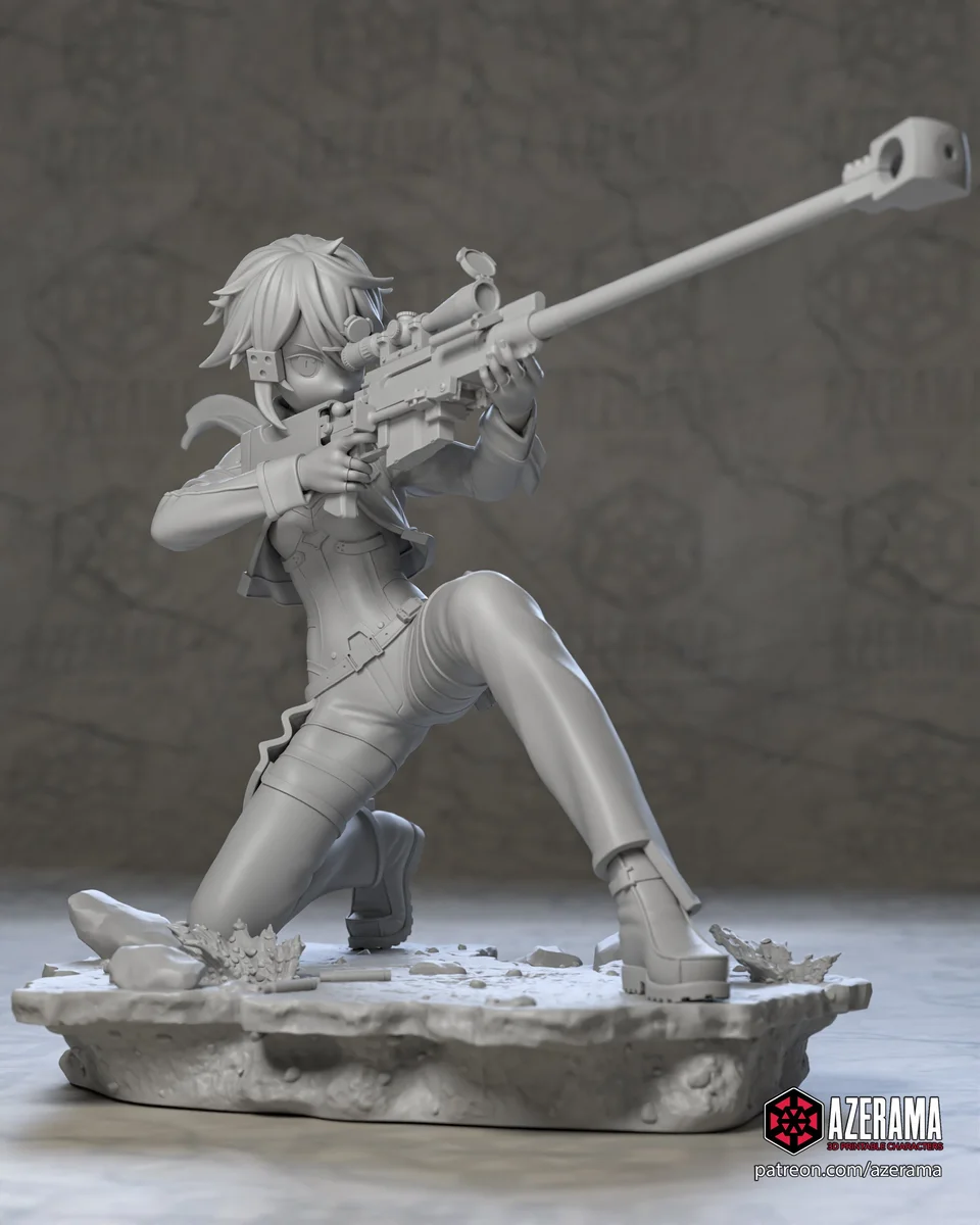 Sniper | Fan Art | 3D Printed Resin Model Garage Kit | *Un-Painted* | Azerama 4