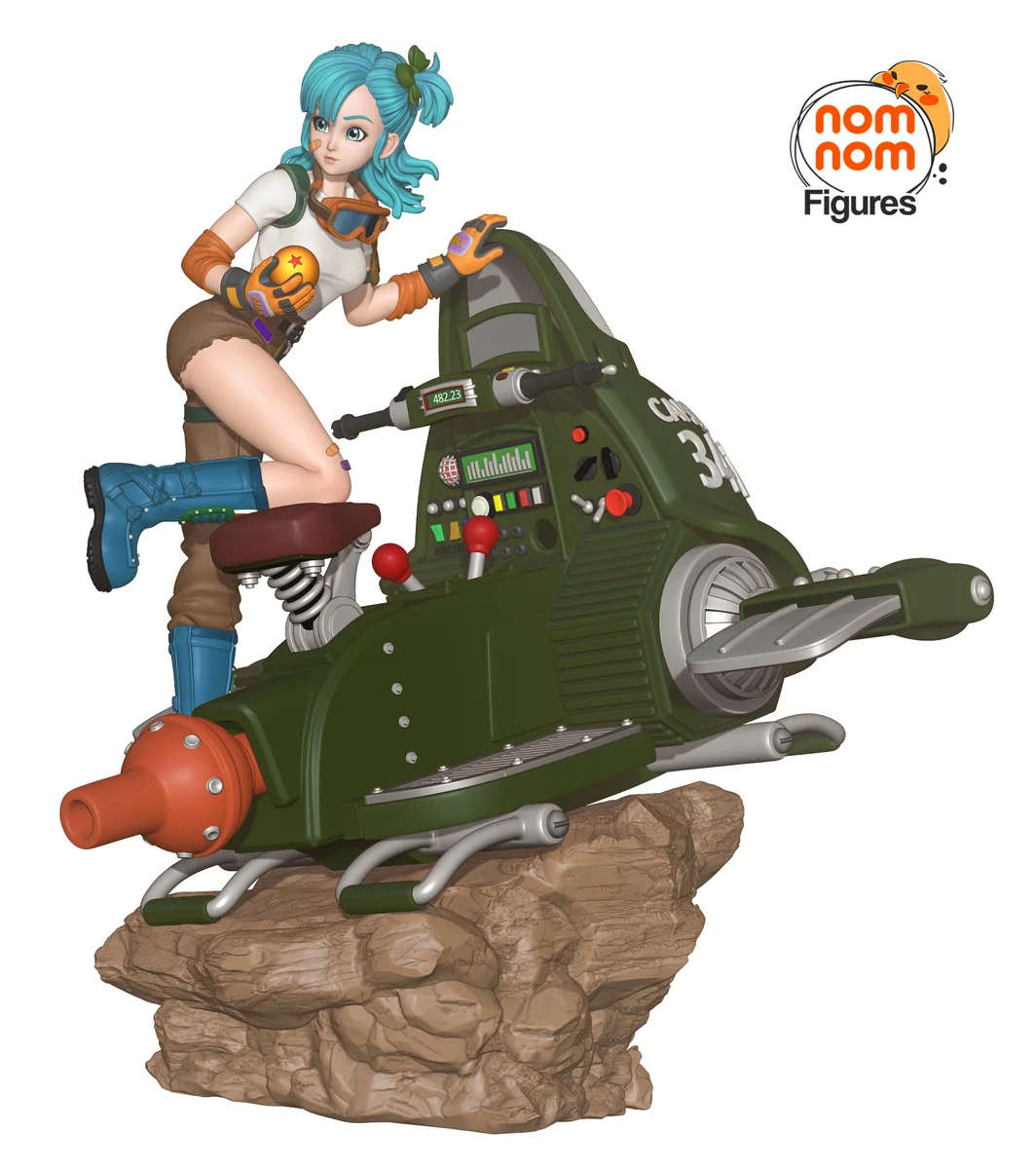 Bulma | Fan Art | 3D Printed Resin Model Garage Kit | *Un-Painted* | Nomnom 6