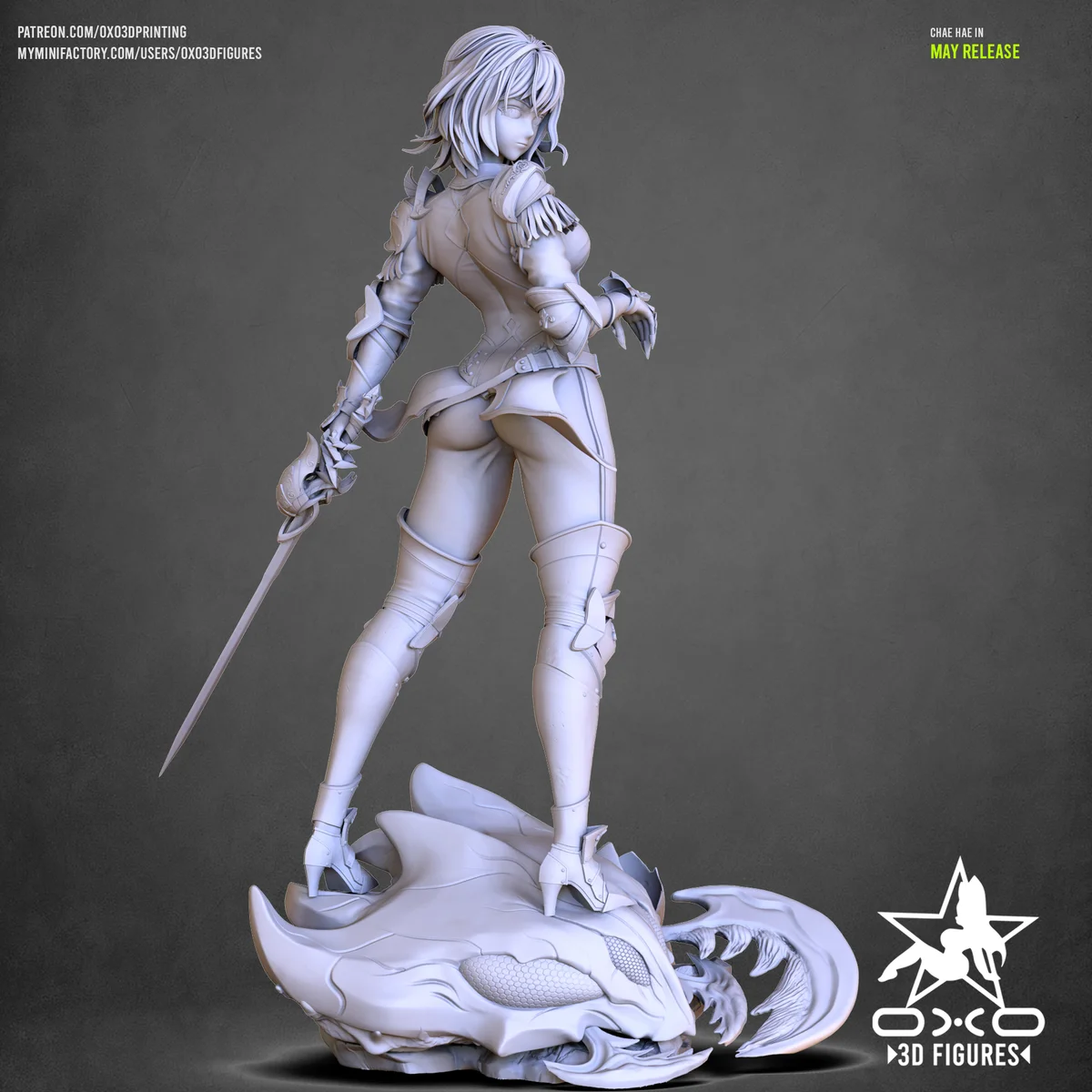 Chae Hae | Fan Art | 3D Printed Resin Model Garage Kit | *Un-Painted* | OXO3D 5