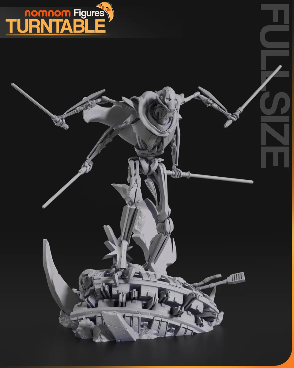 General Grievous | Fan Art | 3D Printed Resin Model Garage Kit | *Un-Painted* | Nomnom 5