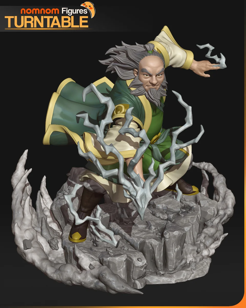 Uncle Iroh | Fan Art | 3D Printed Resin Model Garage Kit | *Un-Painted* | Nomnom