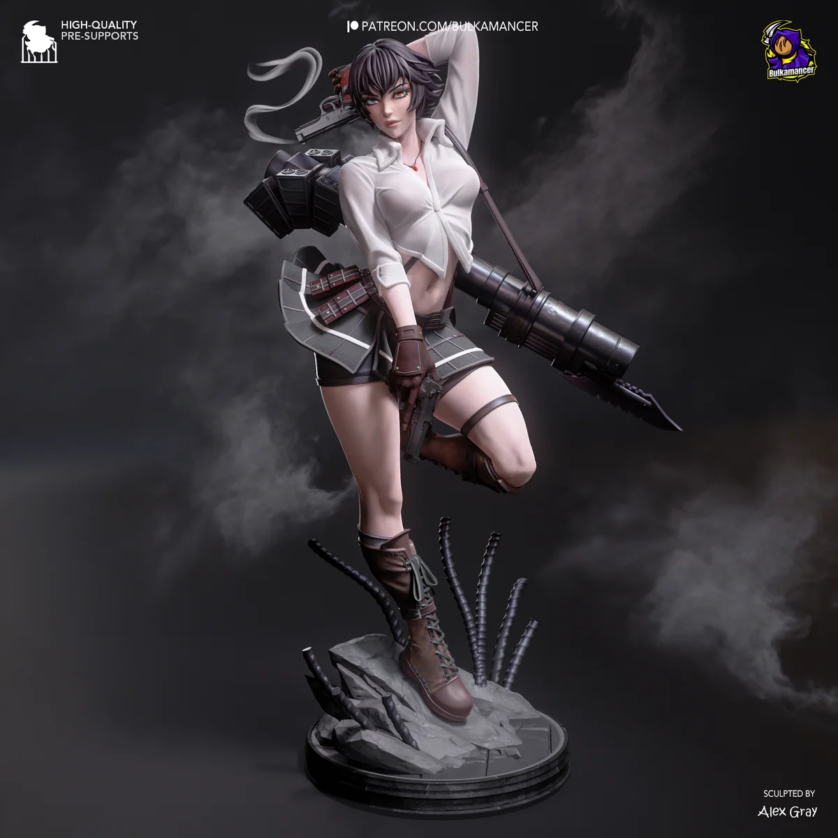 Lady (DMC) | Fan Art | 3D Printed Resin Model Garage Kit | *Un-Painted* | Bulkamancer 3