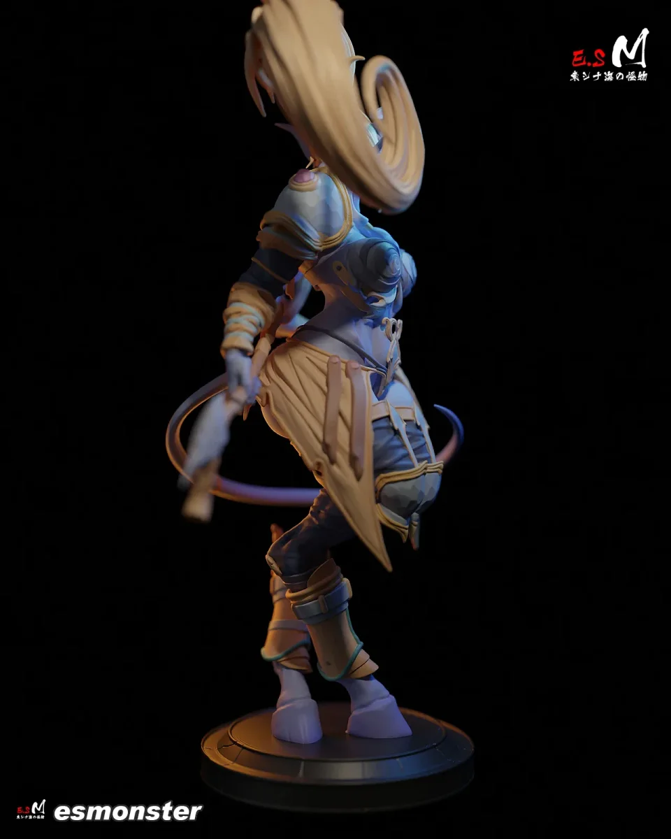 Draenei | Fan Art | 3D Printed Resin Model Garage Kit | *Un-Painted* | ES Monster 4