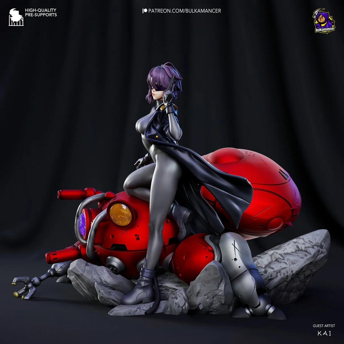Motoko Kusanagi | Fan Art | 3D Printed Resin Model Garage Kit | *Un-Painted* | Bulkamancer 3