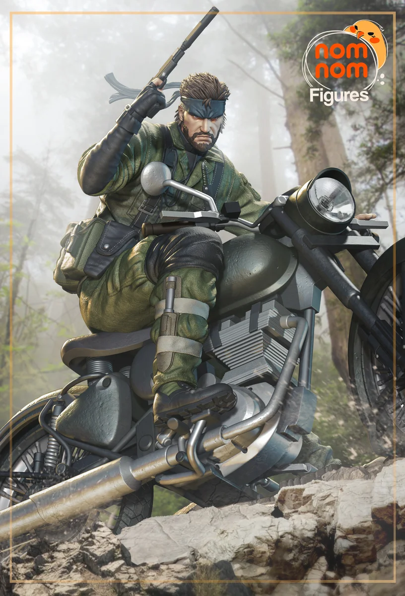 Snake | Fan Art | 3D Printed Resin Model Garage Kit | *Un-Painted* | Nomnom