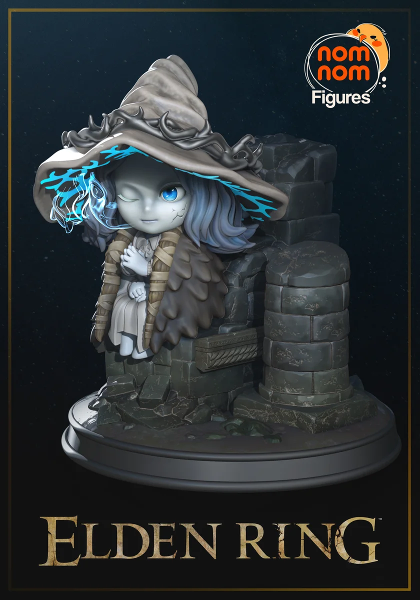 Chibi Ranni | Fan Art | 3D Printed Resin Model Garage Kit | *Un-Painted* | Nomnom