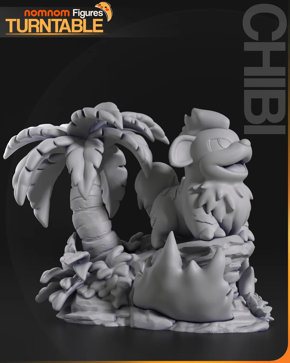 Chibi Growlithe | Fan Art | 3D Printed Resin Model Garage Kit | *Un-Painted* | Nomnom 10
