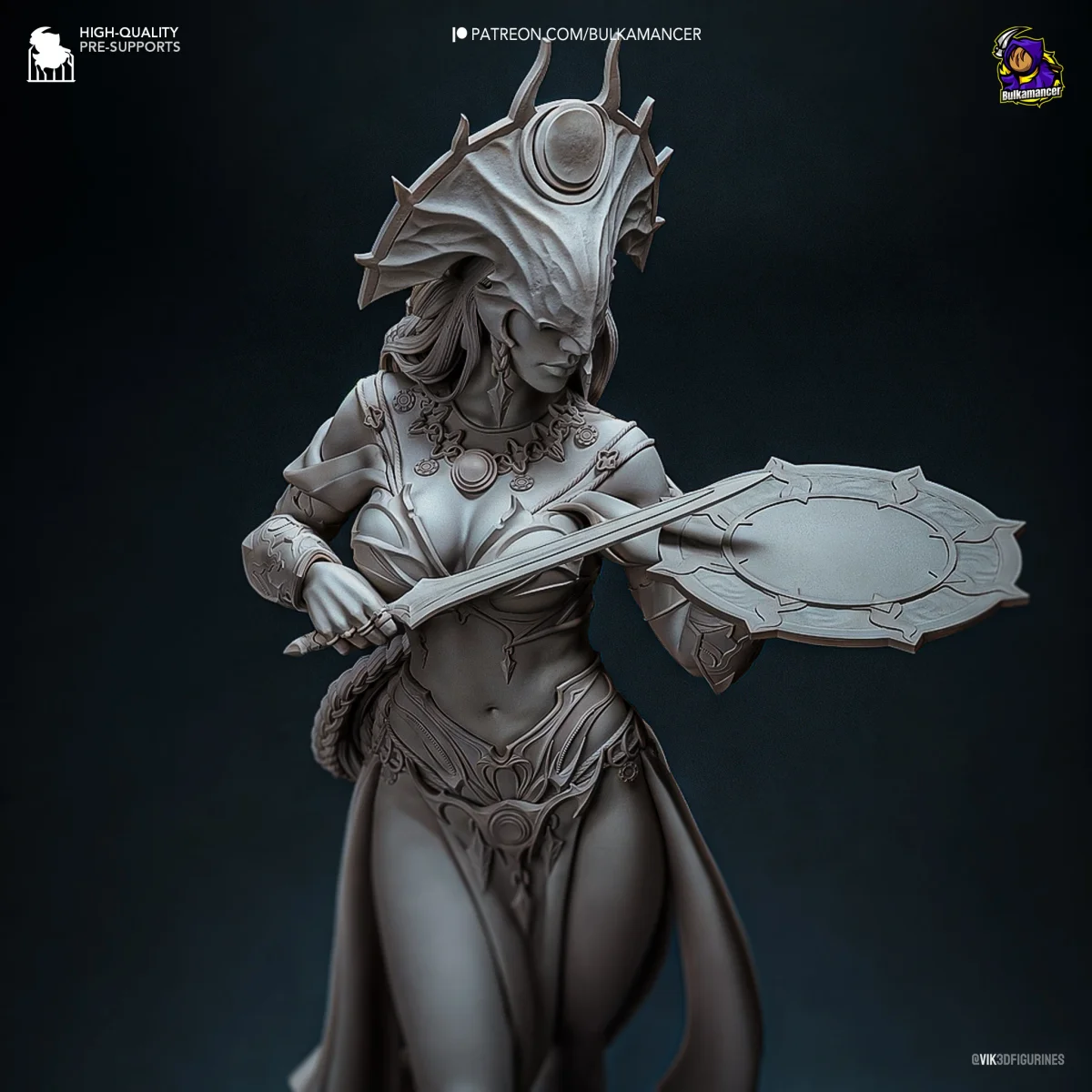 Shar | Fan Art | 3D Printed Resin Model Garage Kit | *Un-Painted* | Bulkamancer 7