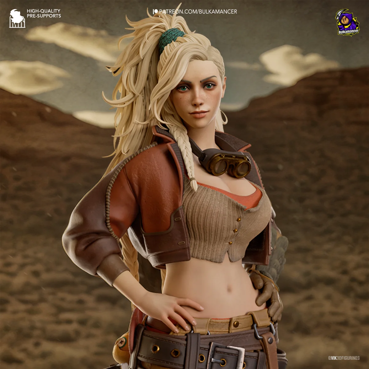 Gemma | Fan Art | 3D Printed Resin Model Garage Kit | *Un-Painted* | Bulkamancer