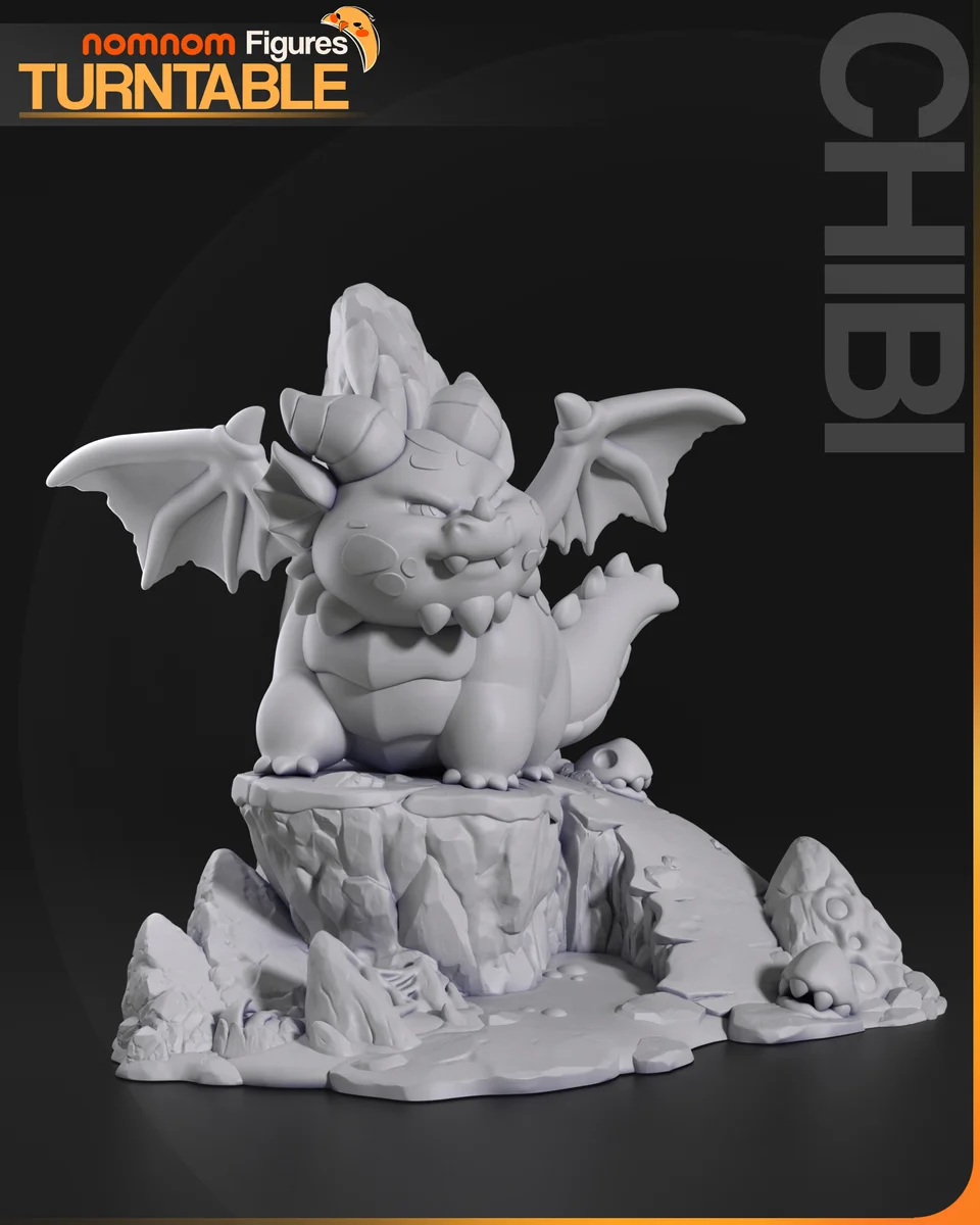 Chibi Themberchaud | Fan Art | 3D Printed Resin Model Garage Kit | *Un-Painted* | Nomnom 4