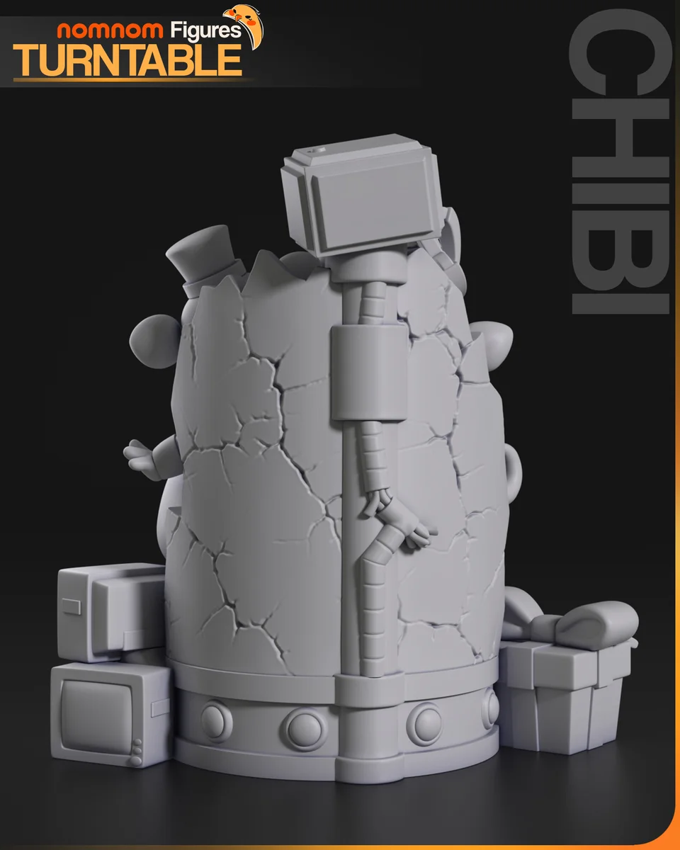 Chibi FNAF | Fan Art | 3D Printed Resin Model Garage Kit | *Un-Painted* | Nomnom 6