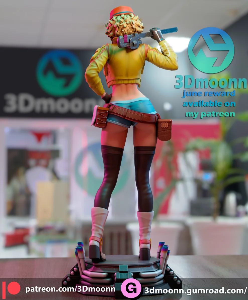 Cindy | Fan Art | 3D Printed Resin Model Garage Kit | *Un-Painted* | 3DMoonn 4