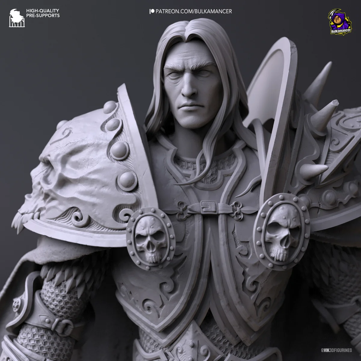 Arthas | Fan Art | 3D Printed Resin Model Garage Kit | *Un-Painted* | Bulkamancer 13