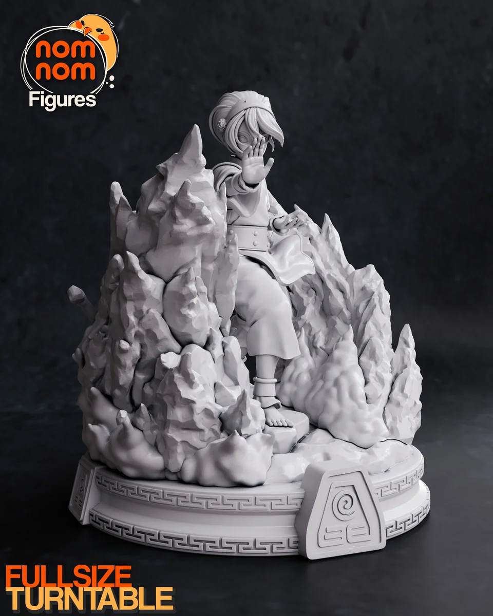 Toph | Fan Art | 3D Printed Resin Model Garage Kit | *Un-Painted* | Nomnom 8