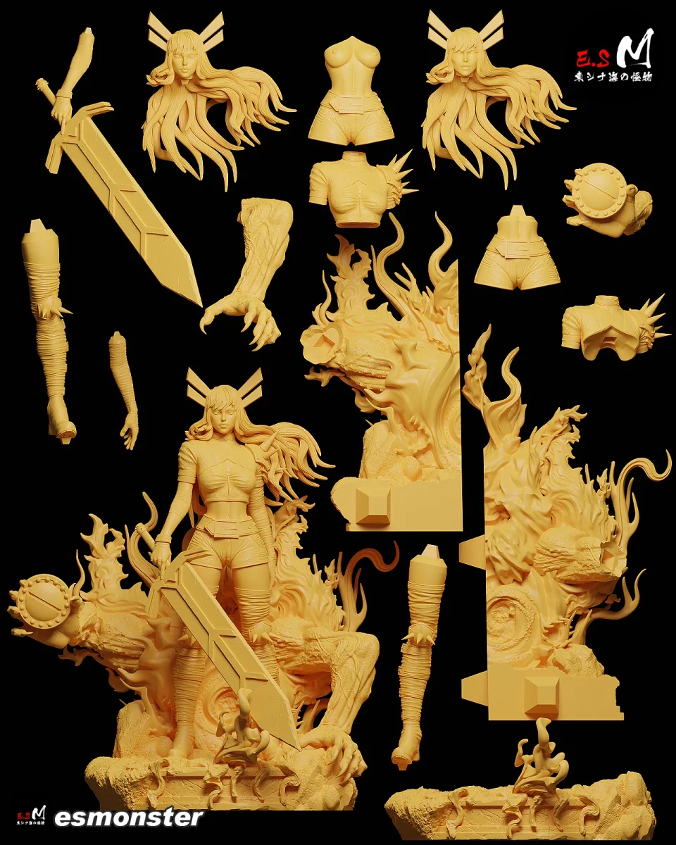 Magik | Fan Art | 3D Printed Resin Model Garage Kit | *Un-Painted* | ES Monster 8