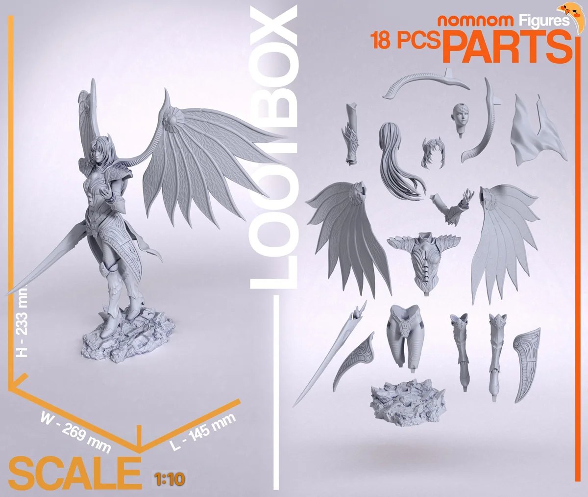 Rose | Fan Art | 3D Printed Resin Model Garage Kit | *Un-Painted* | Nomnom 3