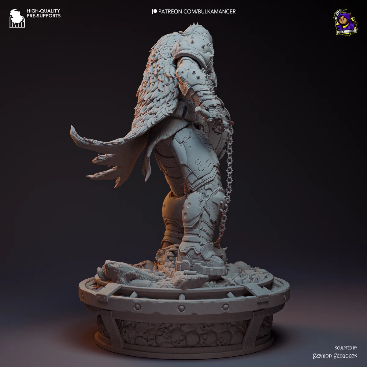 Doom Slayer | Fan Art | 3D Printed Resin Model Garage Kit | *Un-Painted* | Bulkamancer 9