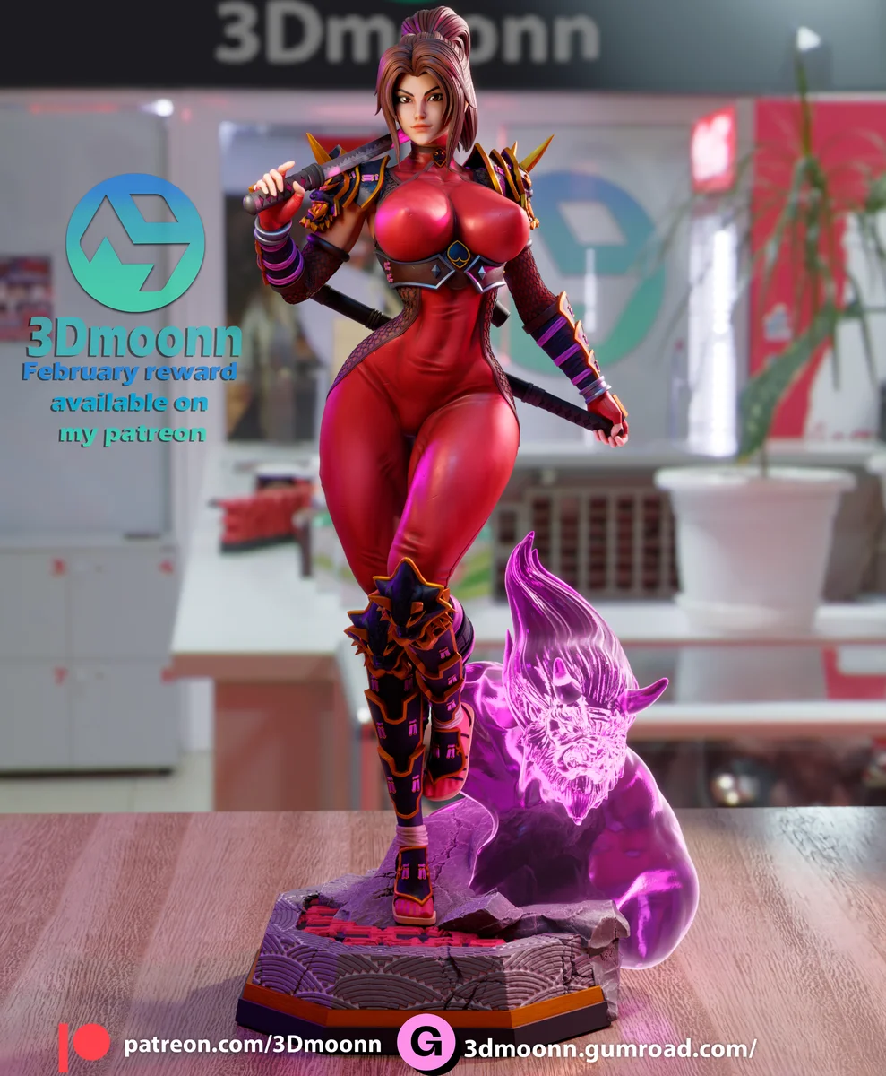Taki | Fan Art | 3D Printed Resin Model Garage Kit | *Un-Painted* | 3DMoonn