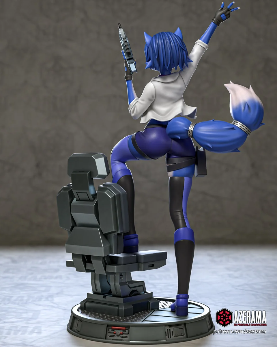 Fox | Fan Art | 3D Printed Resin Model Garage Kit | *Un-Painted* | Azerama 3