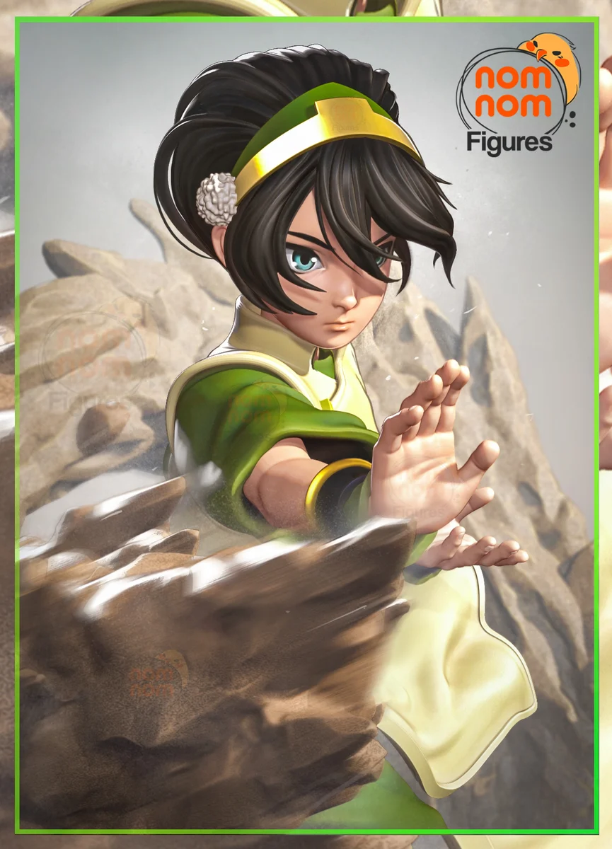 Toph | Fan Art | 3D Printed Resin Model Garage Kit | *Un-Painted* | Nomnom
