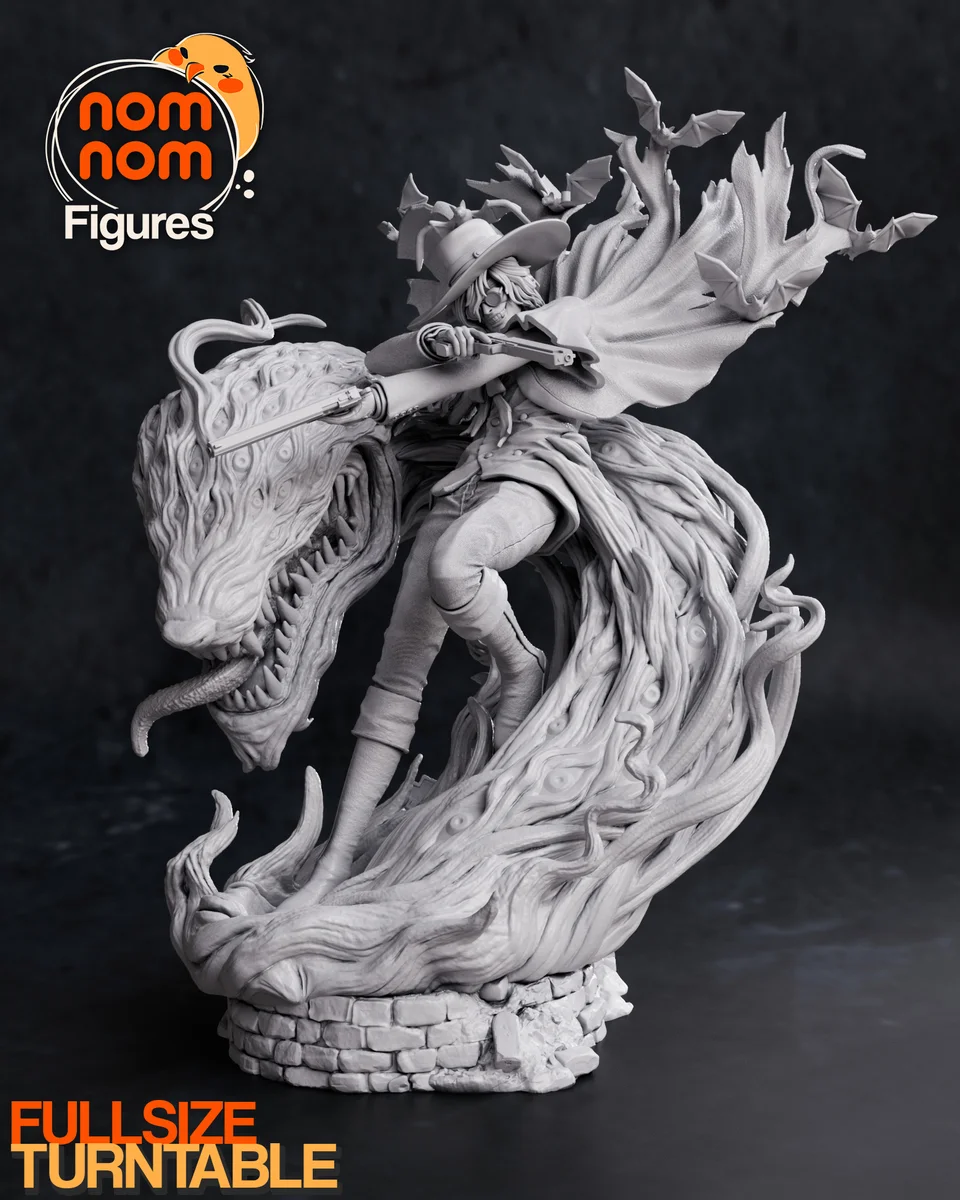 Alucard | Fan Art | 3D Printed Resin Model Garage Kit | *Un-Painted* | Nomnom 6