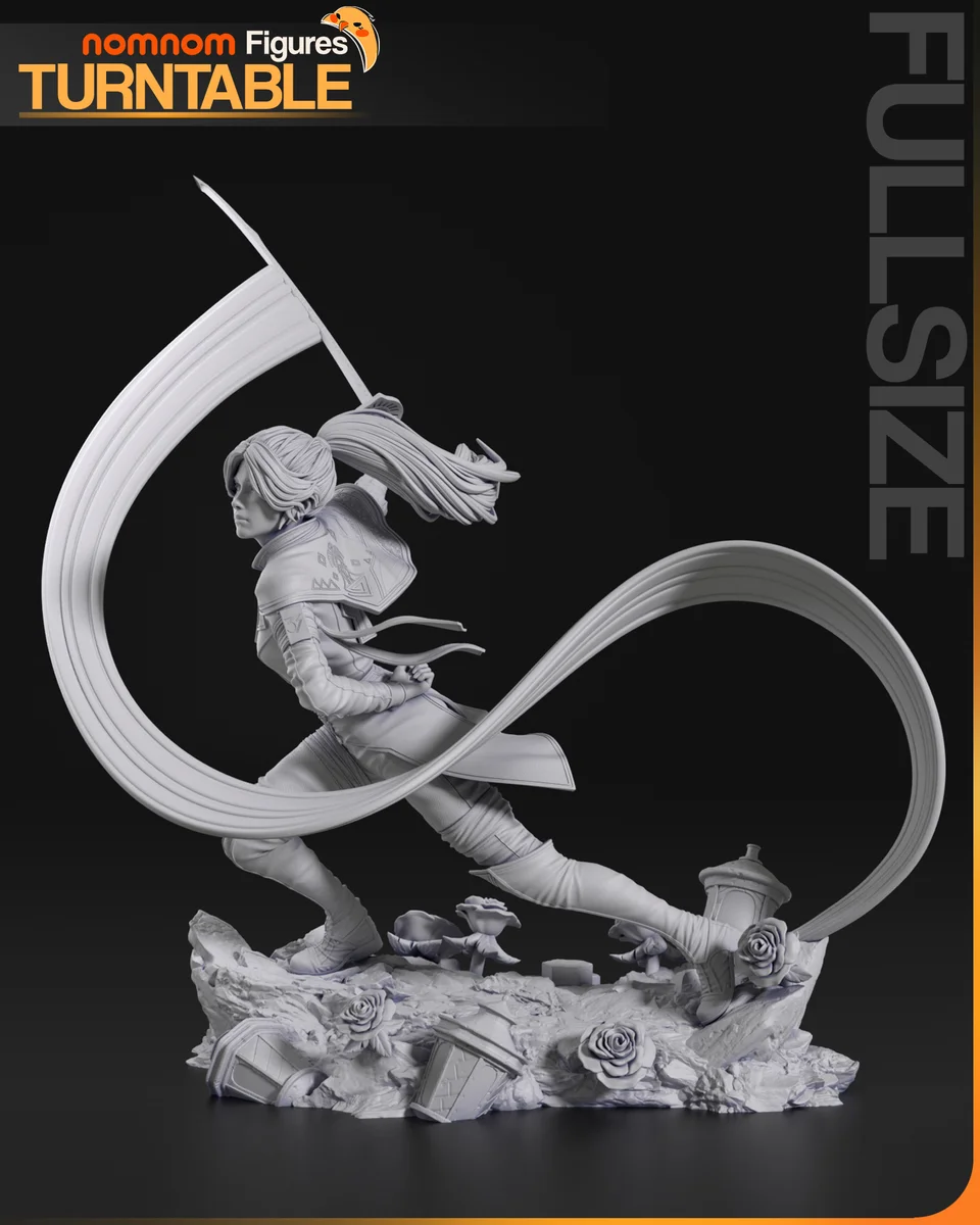 Maelle | Fan Art | 3D Printed Resin Model Garage Kit | *Un-Painted* | Nomnom 6