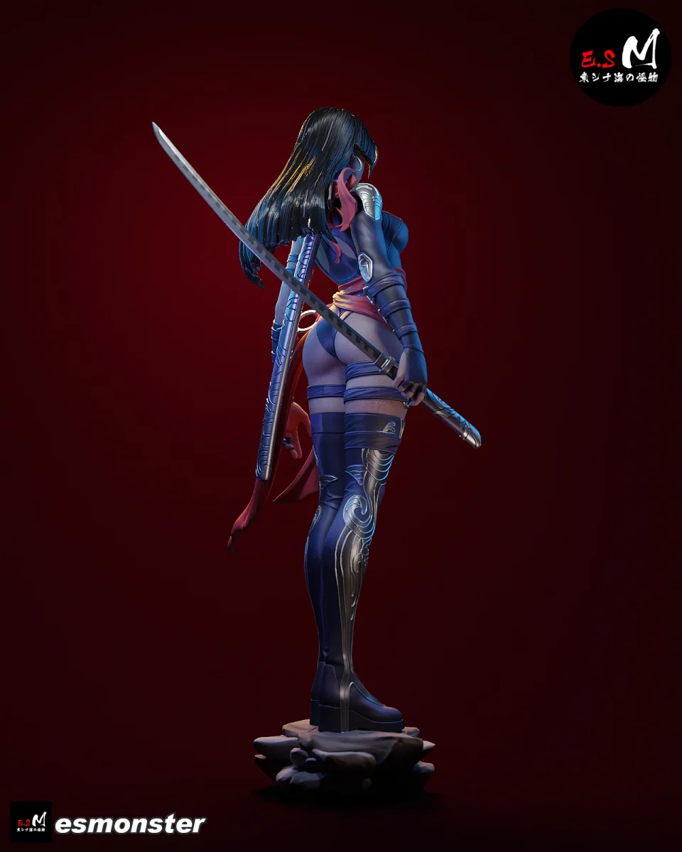 Psylocke P1 & P2 | Fan Art | 3D Printed Resin Model Garage Kit | *Un-Painted* | ES Monster 3