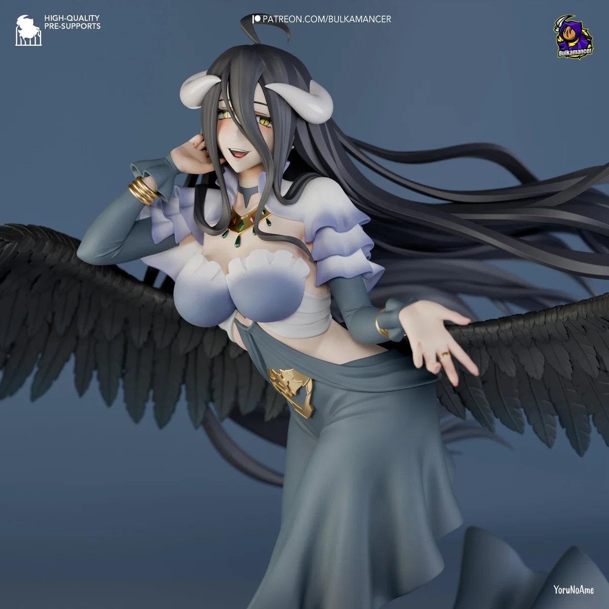 Succubus | Fan Art | 3D Printed Resin Model Garage Kit | *Un-Painted* | Bulkamancer 6