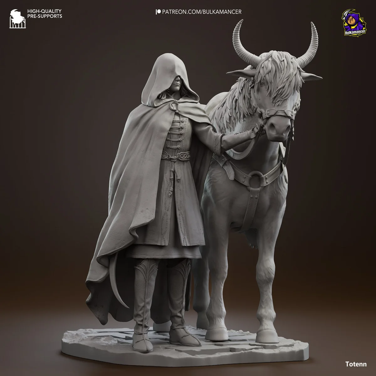 Mysterious Traveller | Fan Art | 3D Printed Resin Model Garage Kit | *Un-Painted* | Bulkamancer 7