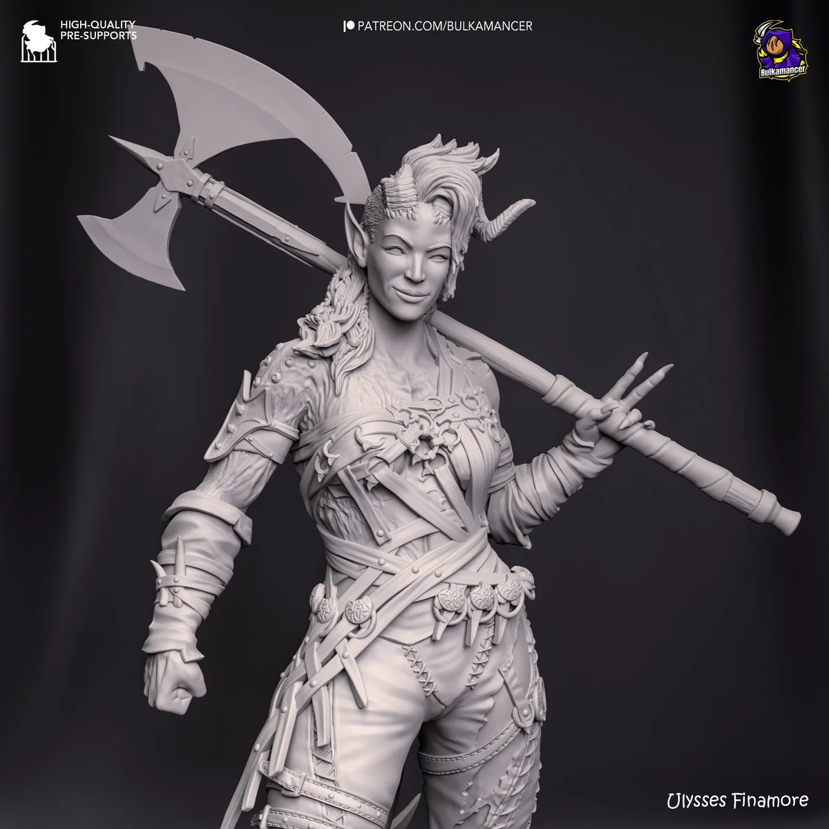 Karlach | Fan Art | 3D Printed Resin Model Garage Kit | *Un-Painted* | Bulkamancer 9