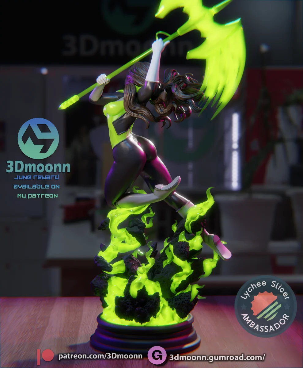 Jessica Cruz | Fan Art | 3D Printed Resin Model Garage Kit | *Un-Painted* | 3DMoonn 4