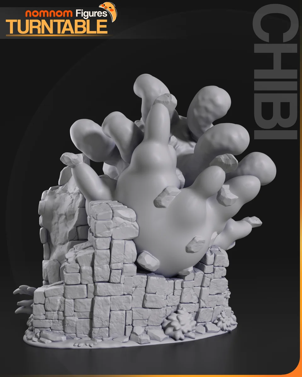 Chibi Beholder | Fan Art | 3D Printed Resin Model Garage Kit | *Un-Painted* | Nomnom 6