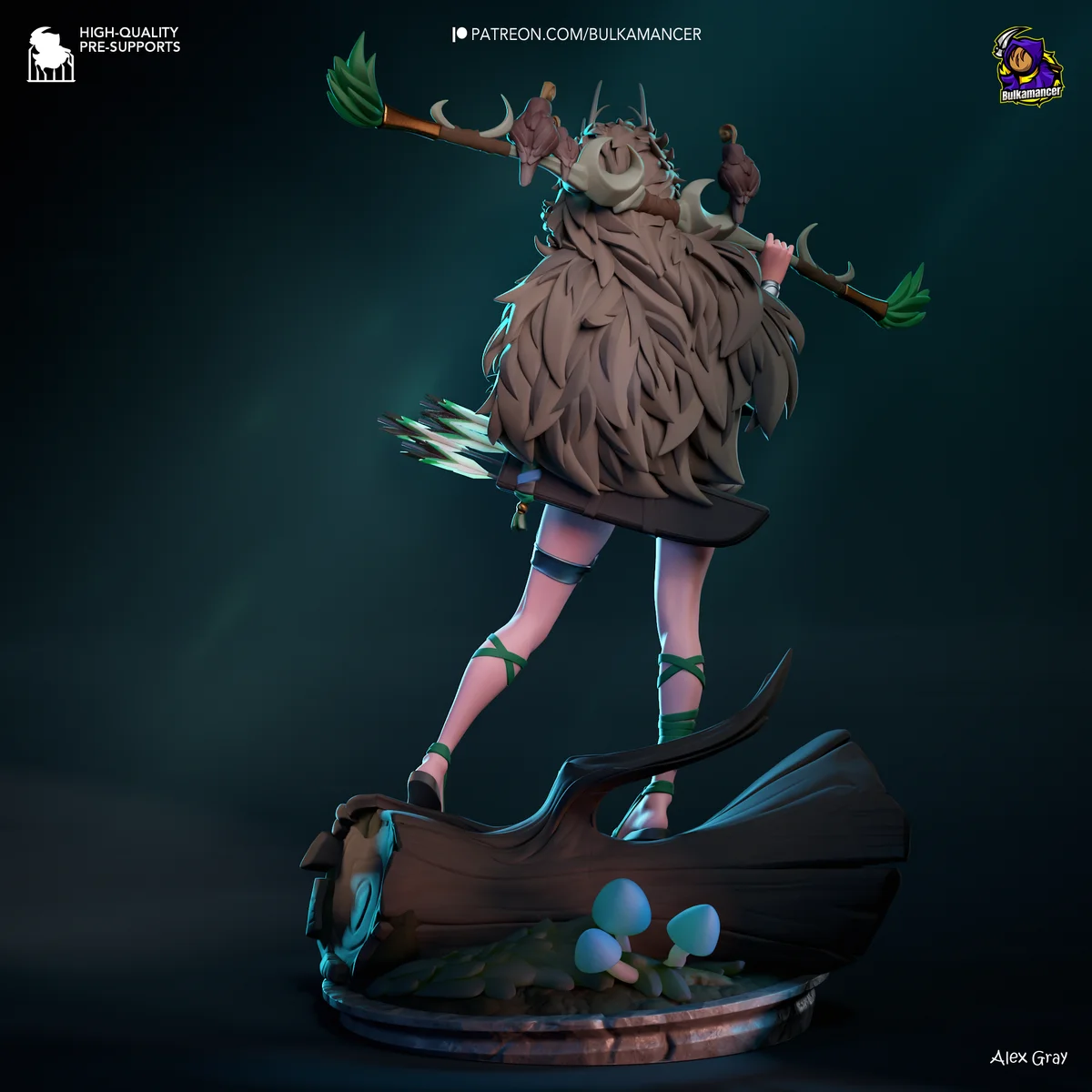 Artemis | Fan Art | 3D Printed Resin Model Garage Kit | *Un-Painted* | Bulkamancer 3