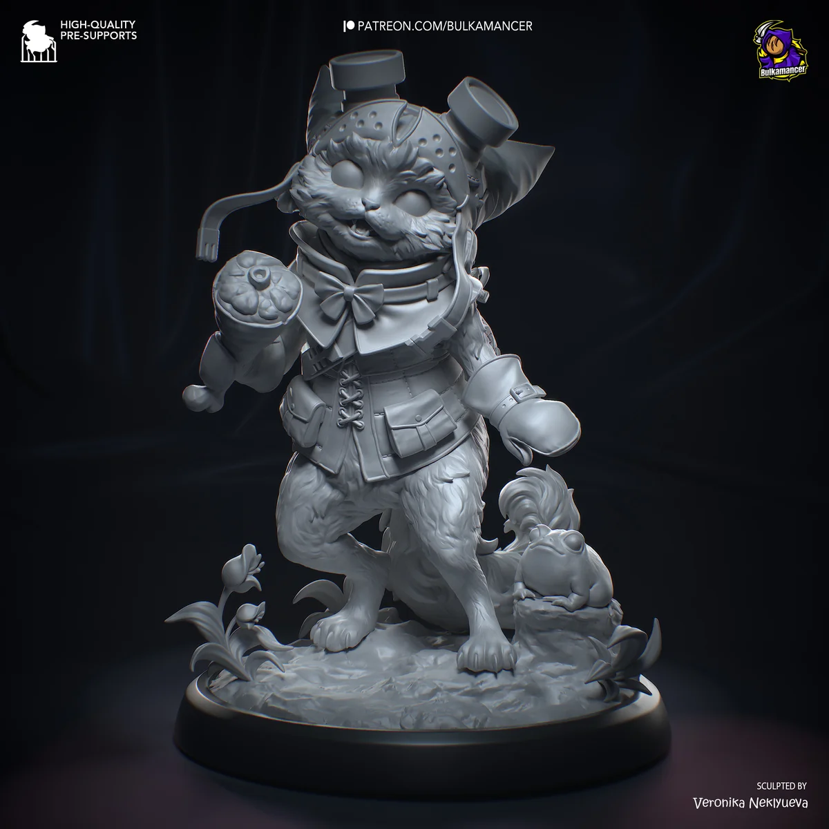 Palico and Toad | Fan Art | 3D Printed Resin Model Garage Kit | *Un-Painted* | Bulkamancer 7