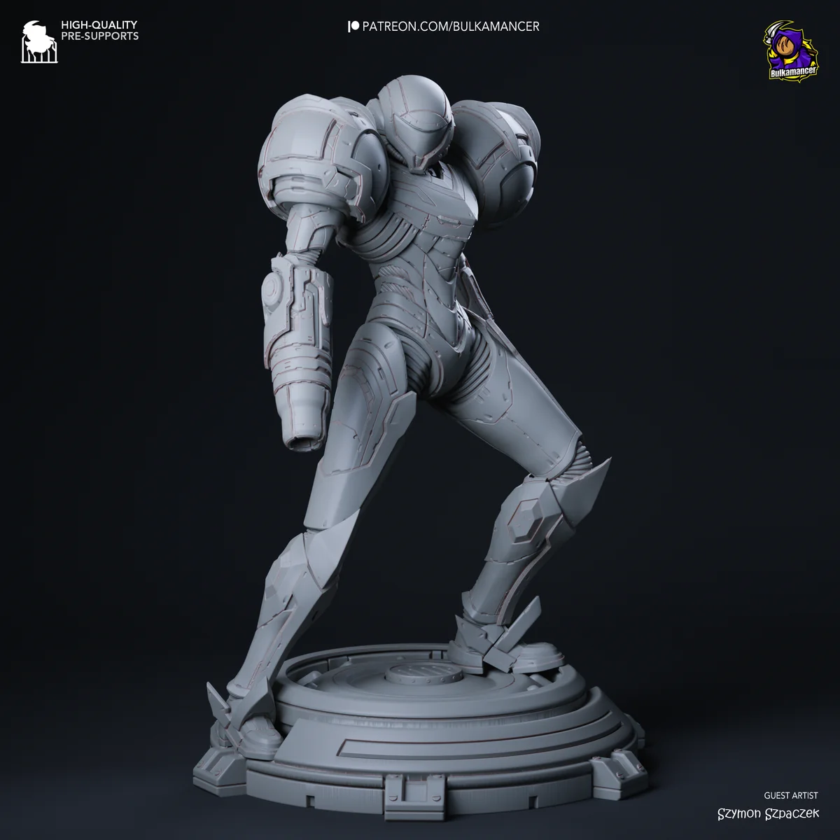 Samus Aran | Fan Art | 3D Printed Resin Model Garage Kit | *Un-Painted* | Bulkamancer 8