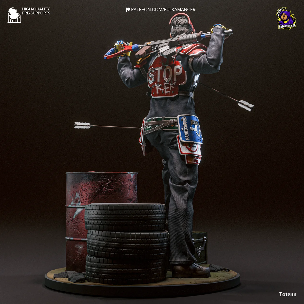 Survivor | Fan Art | 3D Printed Resin Model Garage Kit | *Un-Painted* | Bulkamancer 4