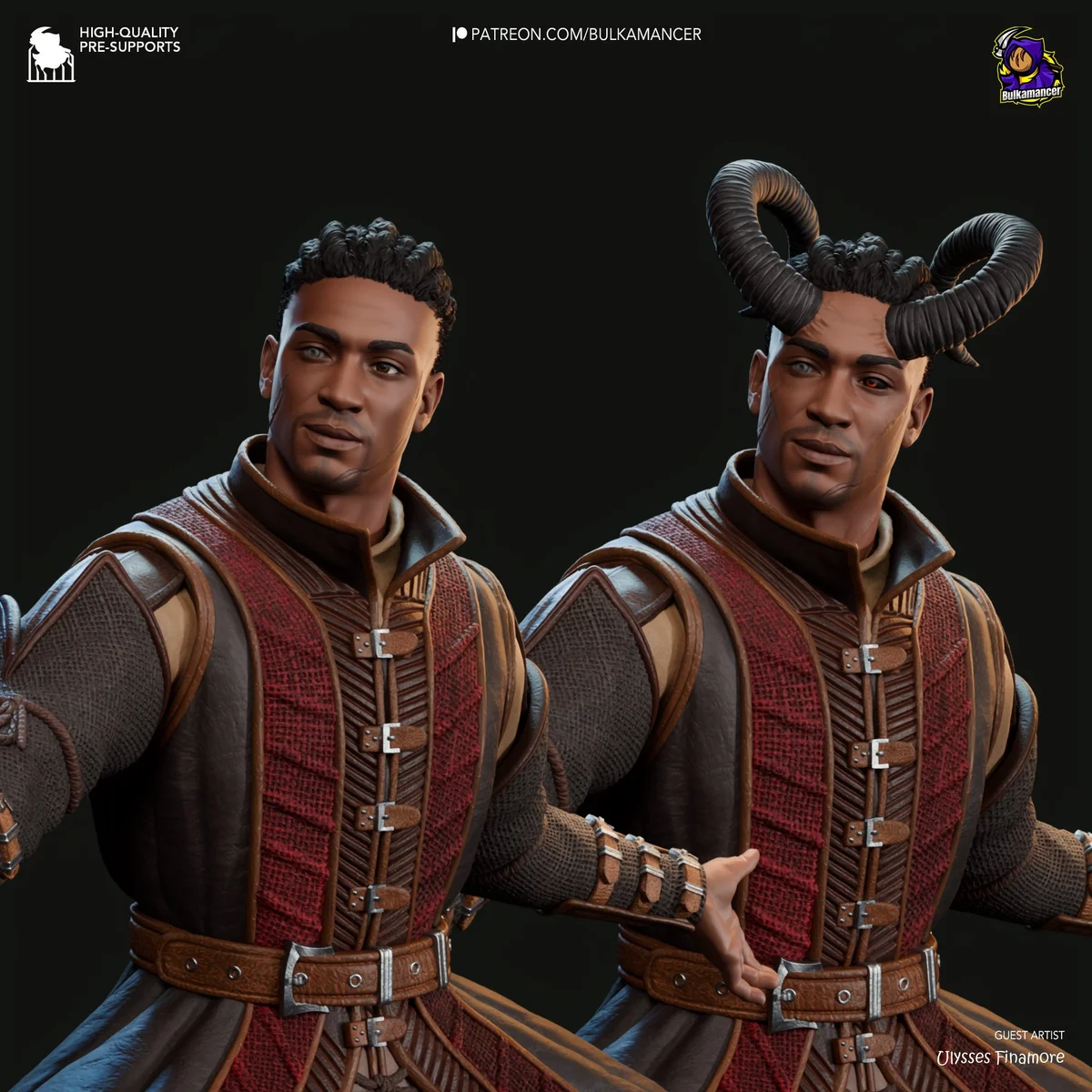 Frontier Warlock | Fan Art | 3D Printed Resin Model Garage Kit | *Un-Painted* | Bulkamancer 4