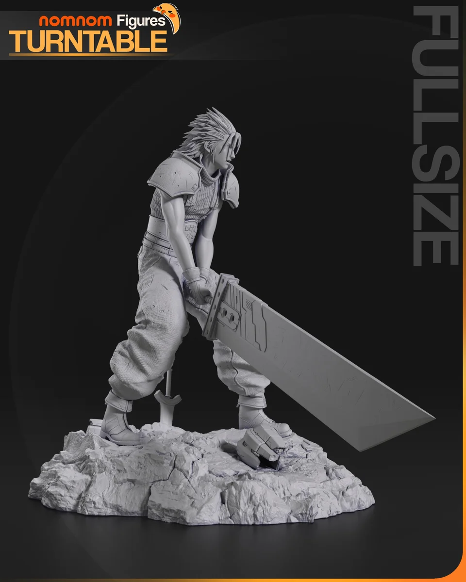 Zack Fair | Fan Art | 3D Printed Resin Model Garage Kit | *Un-Painted* | Nomnom 5