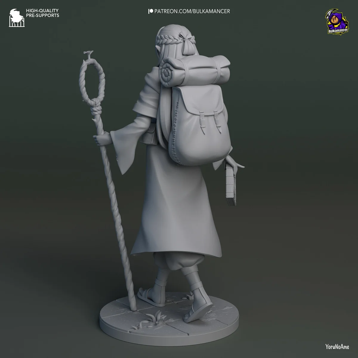 Dungeon Mage | Fan Art | 3D Printed Resin Model Garage Kit | *Un-Painted* | Bulkamancer 8