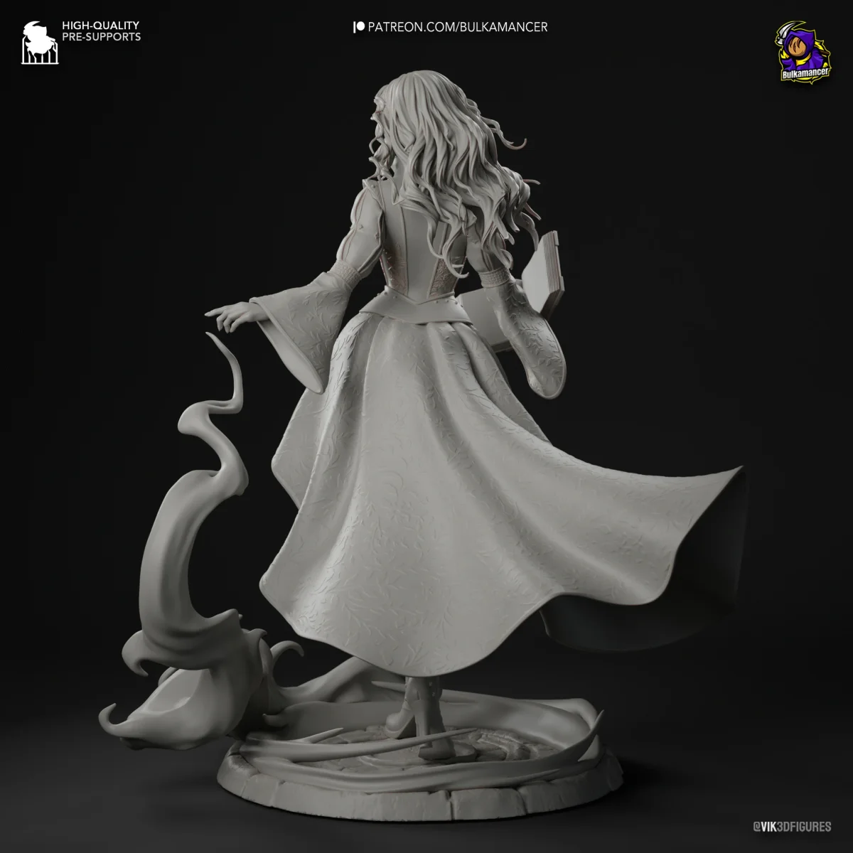 Triss Merigold | Fan Art | 3D Printed Resin Model Garage Kit | *Un-Painted* | Bulkamancer 7