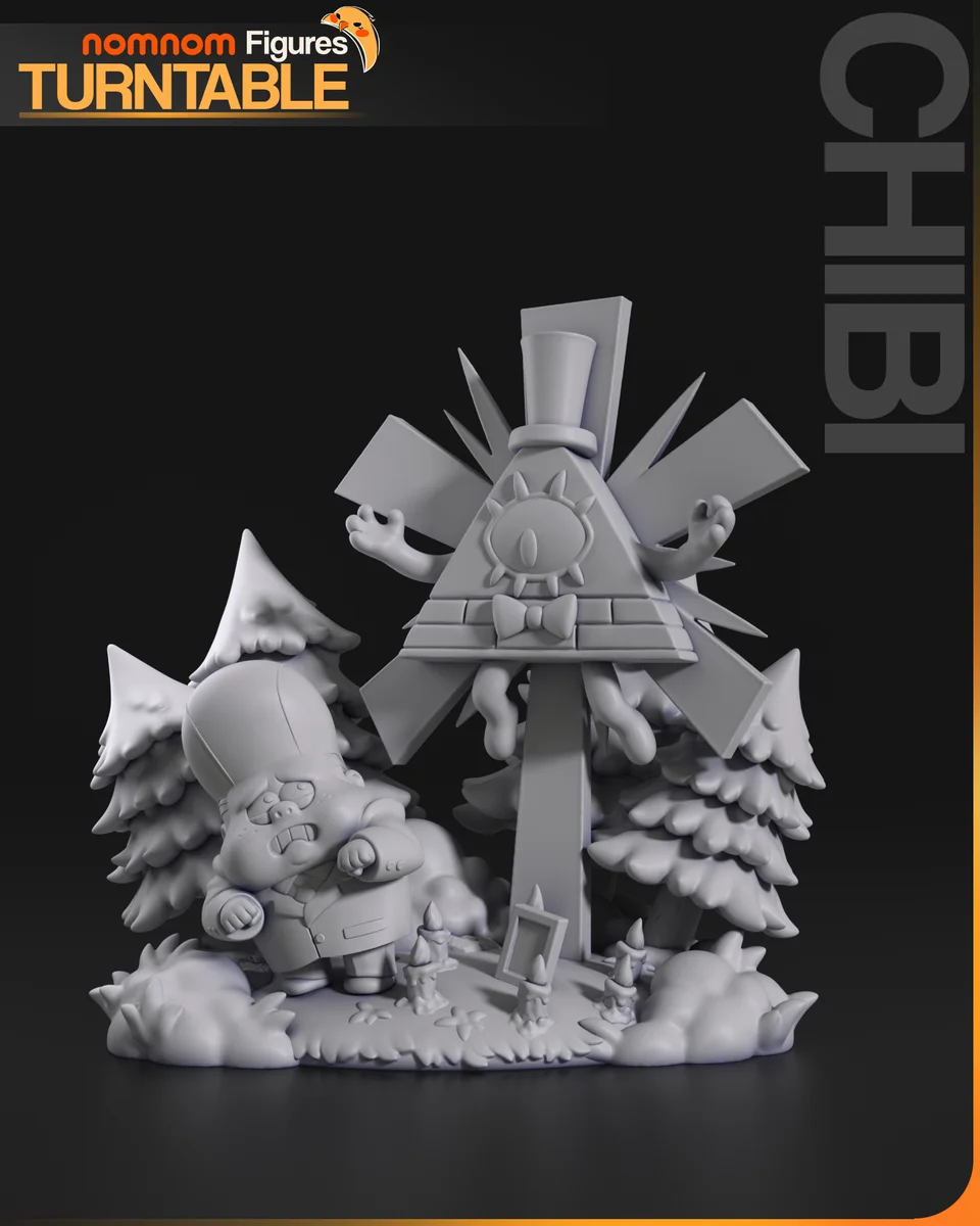 Chibi Bill Cypher | Fan Art | 3D Printed Resin Model Garage Kit | *Un-Painted* | Nomnom 4