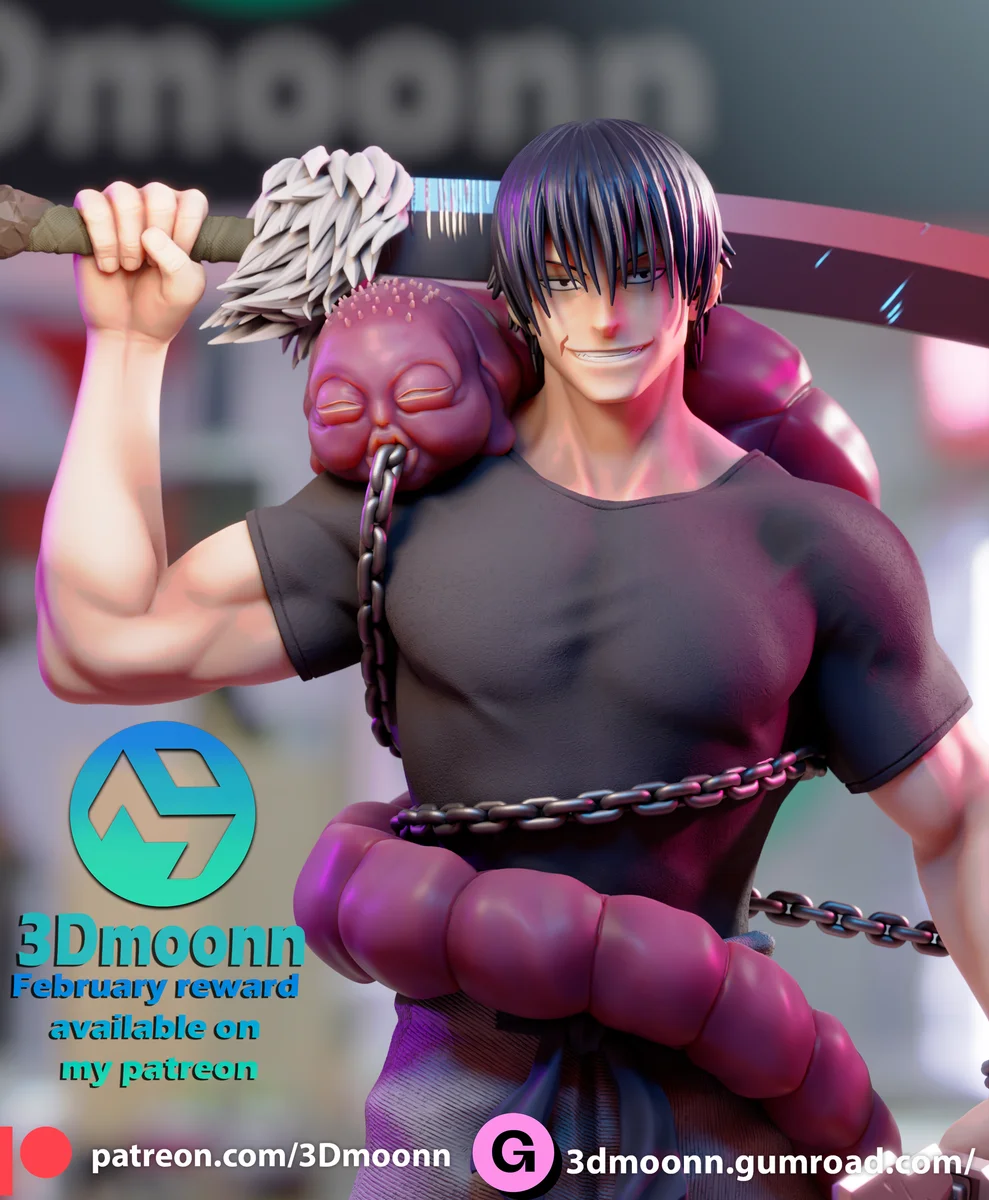 Toji Fushiguro | Fan Art | 3D Printed Resin Model Garage Kit | *Un-Painted* | 3DMoonn