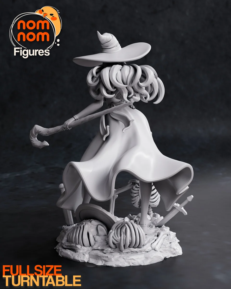 Sorceress | Fan Art | 3D Printed Resin Model Garage Kit | *Un-Painted* | Nomnom 5