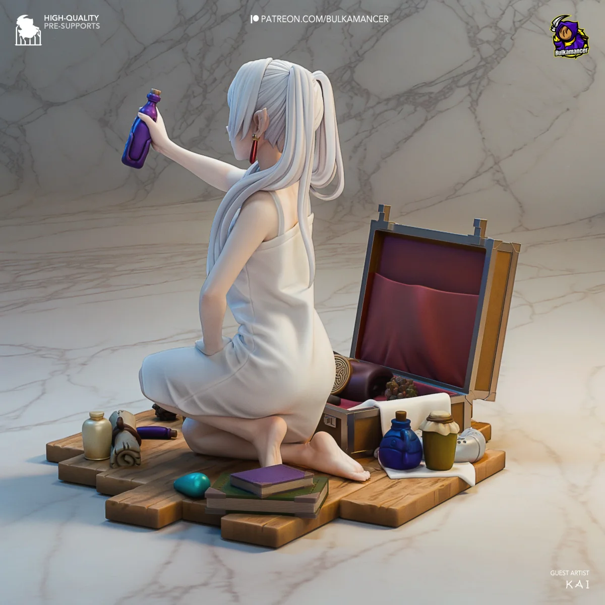 Frieren v1 | Fan Art | 3D Printed Resin Model Garage Kit | *Un-Painted* | Bulkamancer 3