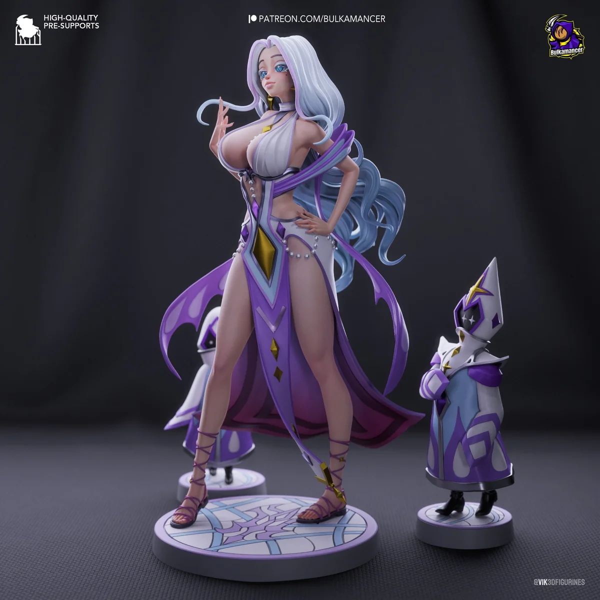 Boobamancer | Fan Art | 3D Printed Resin Model Garage Kit | *Un-Painted* | Bulkamancer 3