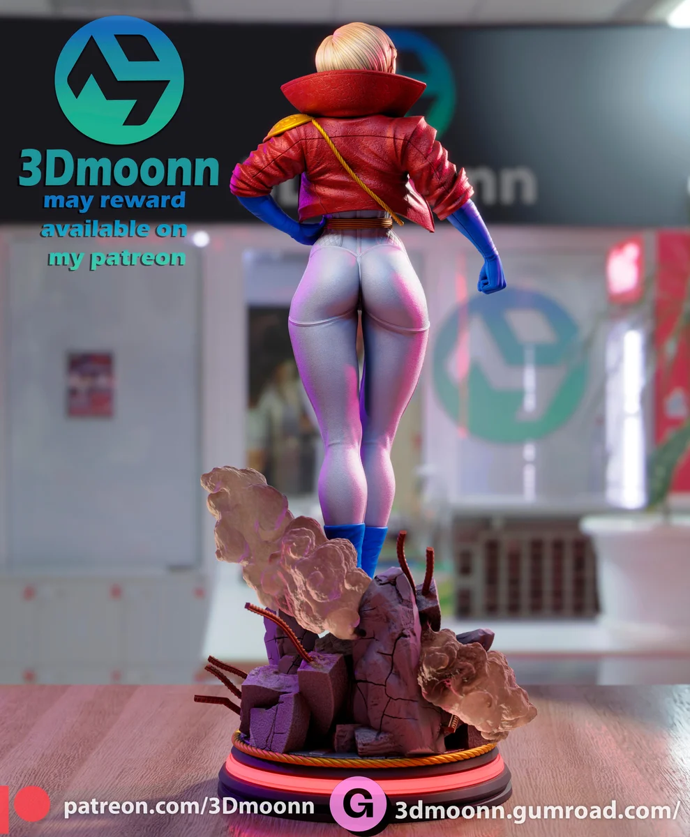 Power Girl | Fan Art | 3D Printed Resin Model Garage Kit | *Un-Painted* | 3DMoonn 4