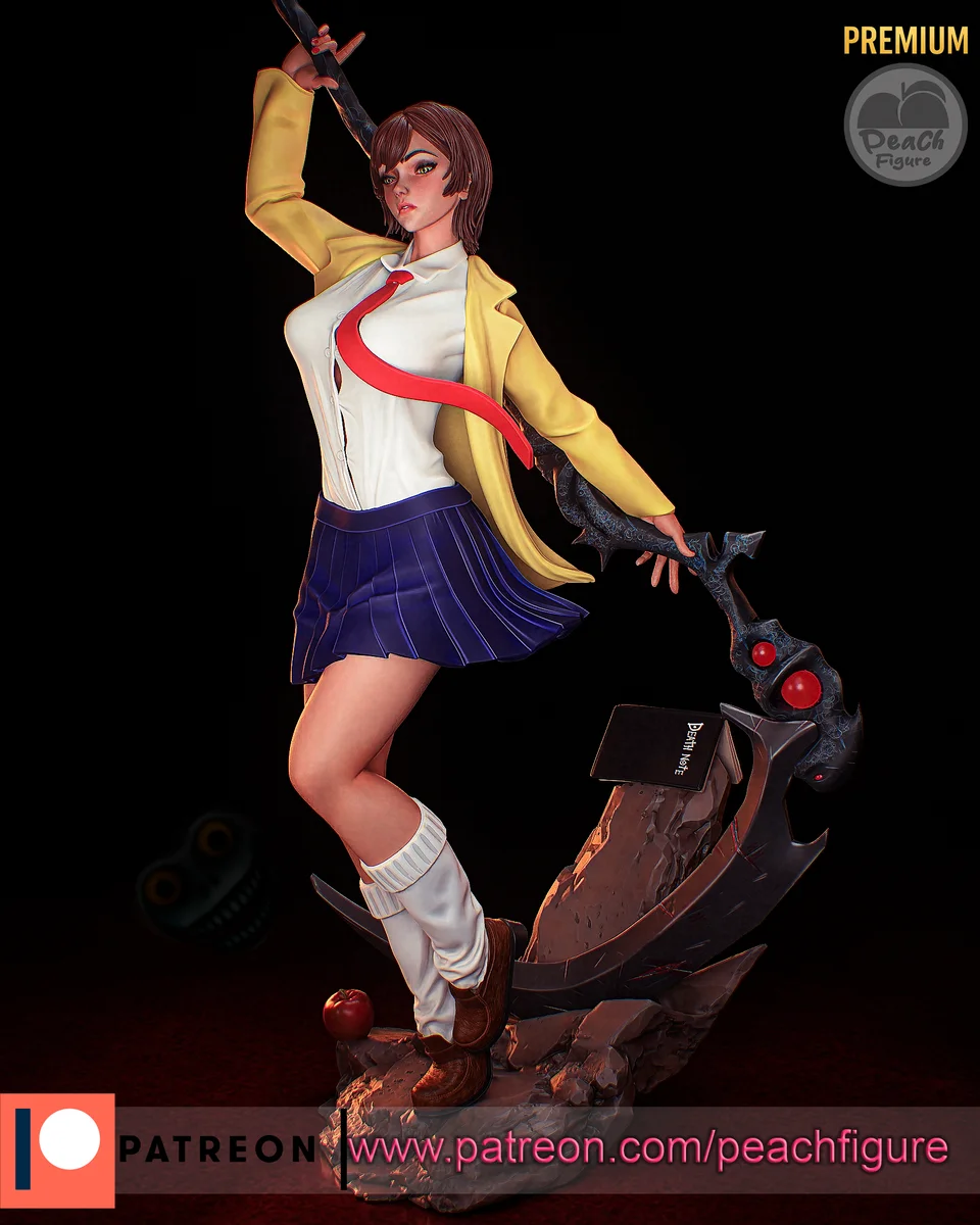 Light Yagami | Fan Art | 3D Printed Resin Model Garage Kit | *Un-Painted* | Peach Figure 4