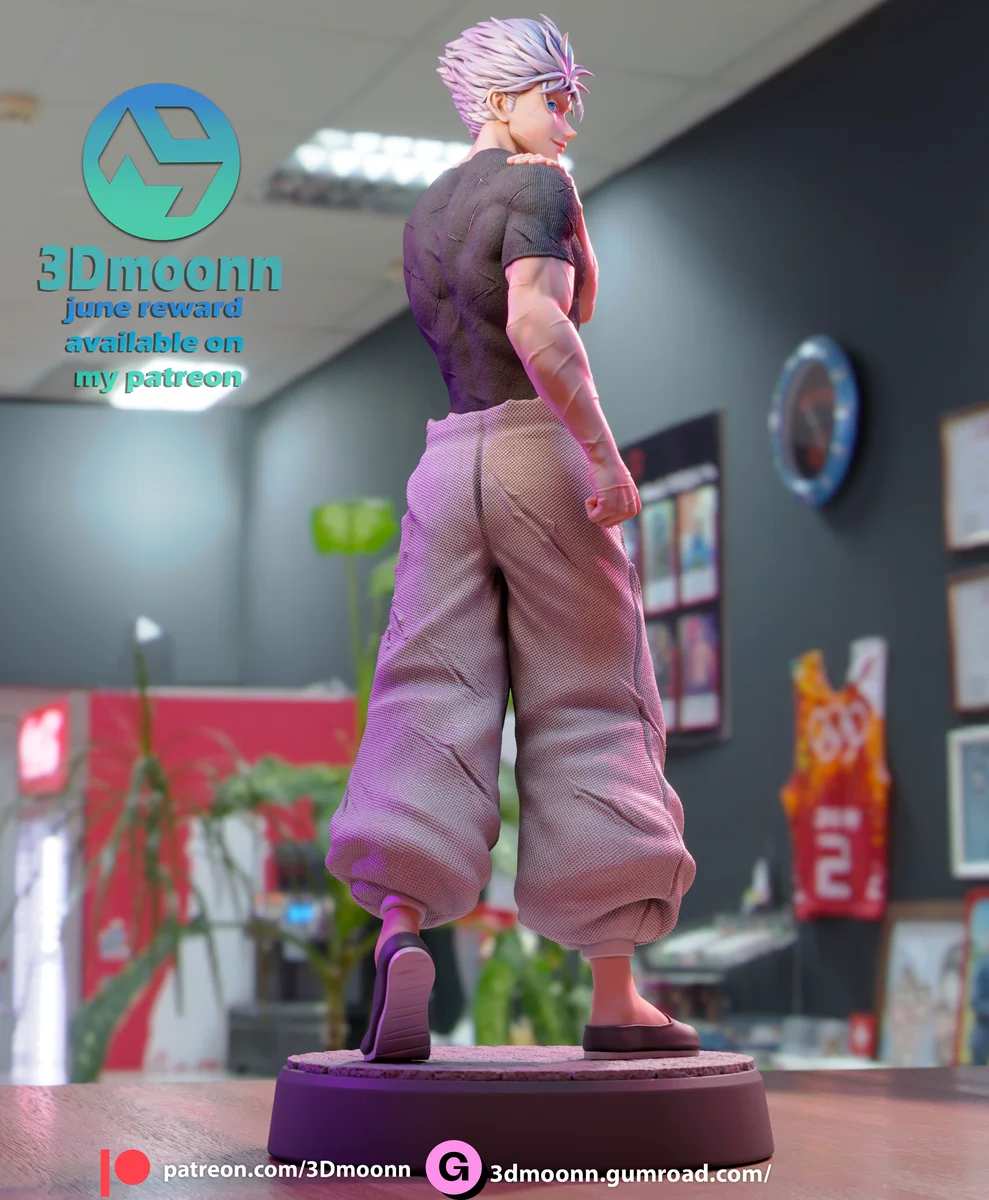 Gojo | Fan Art | 3D Printed Resin Model Garage Kit | *Un-Painted* | 3DMoonn 3