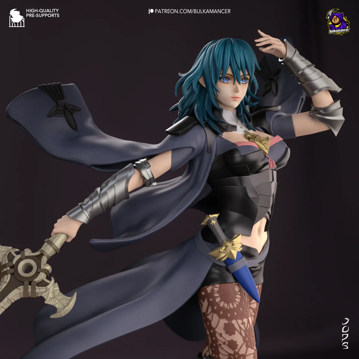 Byleth | Fan Art | 3D Printed Resin Model Garage Kit | *Un-Painted* | Bulkamancer