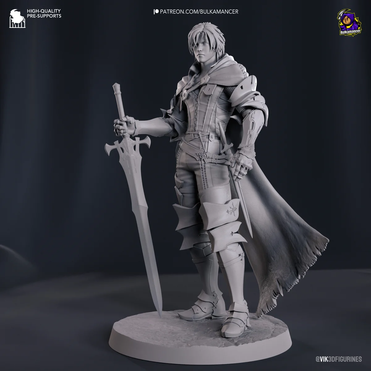 Clive Rosfield | Fan Art | 3D Printed Resin Model Garage Kit | *Un-Painted* | Bulkamancer 13